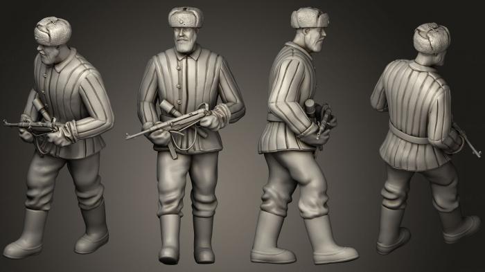Military figurines (STKW_0492) 3D model for CNC machine
